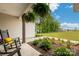 Manicured landscaping along the walkway highlights this expansive yard and outdoor living space at 2017 Autumn Dr, Monroe, NC 28110