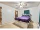 Cozy main bedroom with a platform bed and neutral decor at 209 Vanderbilt Ave, China Grove, NC 28023