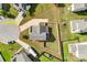 Aerial view of property and lot lines, showcasing driveway and the surrounding neighborhood landscape at 2222 Smoltz Dr, Rock Hill, SC 29730