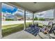 Covered patio area with outdoor seating, perfect for entertaining and relaxing at 2222 Smoltz Dr, Rock Hill, SC 29730