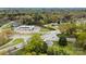 View from above of a building, intersection, and other real estate with trees at 2300 Linwood Rd, Gastonia, NC 28052