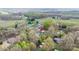 Aerial view of property highlighting its location in a peaceful, tree-lined neighborhood at 2987 Irish St, Newton, NC 28658