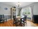 Dining room featuring hardwood floors and a view of the front yard at 2987 Irish St, Newton, NC 28658