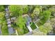 Overhead view of property, showcasing the home's landscaping, curb appeal, and spacious driveway at 3038 Northampton Dr, Charlotte, NC 28210