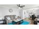 An open living room featuring a comfortable seating area and a dining area at 318 Lake Montonia Rd, Kings Mountain, NC 28086