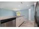Kitchen featuring modern countertops and stainless steel appliances at 413 E Henderson Es St, East Spencer, NC 28144