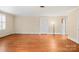 The living room boasts hardwood floors, neutral walls, and updated trim at 431 Sullivan Rd, Statesville, NC 28677