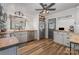 Well-lit kitchen with stainless steel appliances, wood countertops, and ample cabinet space at 511 Plymouth Ave, Salisbury, NC 28144