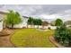 Lush backyard with a fire pit, Adirondack chairs, and mature landscaping at 5664 Norwood Ridge Dr, Rock Hill, SC 29732