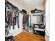 Walk-in closet with lots of storage and metal shelving and storage solutions at 5664 Norwood Ridge Dr, Rock Hill, SC 29732