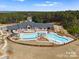 Aerial view of the community pool and recreation area, great for relaxing at 6422 Chimney Bluff Rd, Lancaster, SC 29720