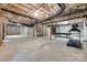 Unfinished basement with exposed ceiling, concrete floor and open layout at 6804 Riesman Ln, Charlotte, NC 28210