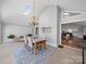 Dining area with a skylight and an open floor plan at 925 Lanier Ln, Monroe, NC 28110