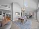 Bright dining area with skylight and open floor plan at 925 Lanier Ln, Monroe, NC 28110