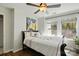 Bedroom featuring hardwood flooring, large windows and light and bright decor at 1066 Chicory Trce, Lake Wylie, SC 29710