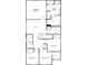 Second floor plan featuring the bedrooms, bathrooms, loft and laundry room at 135 Bellina Dr # 36, York, SC 29745