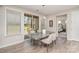 Dining area with modern table and chairs at 15212 Keyes Meadow Way, Huntersville, NC 28078