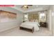 Spacious main bedroom featuring a tray ceiling, carpeted floor, and natural light at 156 Ventor Way, Mooresville, NC 28115
