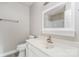 Bathroom featuring a white vanity, sink, and shower with white tile at 1671 Sandpiper Dr, Rock Hill, SC 29732