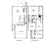 Floorplan showcasing two-story layout with bedrooms upstairs, kitchen, and dining downstairs at 1730 Braemar Village Dr, Monroe, NC 28110