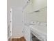 Laundry room with LG washer and dryer, shelving, and plenty of room for storage at 1904 Lela Ave, Charlotte, NC 28208