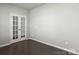 Cozy office featuring double doors and hardwood flooring at 2031 Killian Creek Dr, Denver, NC 28037