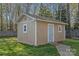 Well-maintained outbuilding with a neutral color scheme, surrounded by a green lawn at 235 Stafford Estates Dr, Salisbury, NC 28146