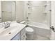Bright bathroom with a shower-tub combination and vanity at 2557 Grantham Place Dr, Fort Mill, SC 29715