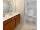 Bathroom featuring a sink vanity, and a shower/tub combo at 3155 Golden Dale Ln, Charlotte, NC 28262