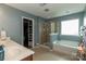 Bathroom featuring a double vanity, shower, tub and walk in closet at 4924 Riverdale Dr, Charlotte, NC 28273