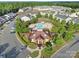 An aerial view of the community with a pool and well-maintained landscaping at 526 Hunters Dance Rd, Fort Mill, SC 29708