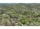 Expansive aerial view showcases the cabin's secluded location amidst lush forestry at 528 Manchester Rd, Mount Gilead, NC 27306