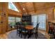 Charming dining area with wood accents, large windows, and a cozy atmosphere for Gathering gatherings at 528 Manchester Rd, Mount Gilead, NC 27306