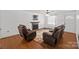 Comfortable living room with a decorative fireplace at 61 Brown Sw St, Concord, NC 28027