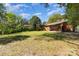 Large backyard showcasing a well-manicured lawn, offering ample space for recreation and outdoor activities at 900 E Woodlawn Rd, Charlotte, NC 28209