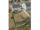 Aerial view of backyard featuring a patio, outdoor kitchen, fireplace, and fenced yard at 10694 Sapphire Trl, Davidson, NC 28036