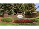 BrookHaven community sign surrounded by beautiful landscaping and greenery at 107 Forester St, Mooresville, NC 28117