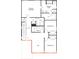 Upstairs layout showing three bedrooms, loft, and two bathrooms with laundry area at 154 Bellina Dr # 59, York, SC 29745