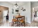 Cozy breakfast nook featuring wood table, barstool seating, and natural lighting at 2095 Westridge Dr, Rock Hill, SC 29732