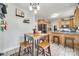 Cozy breakfast nook featuring wood table, barstool seating, and natural lighting at 2095 Westridge Dr, Rock Hill, SC 29732