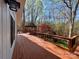 View of a deck with the gazebo and landscaping at 245 Clontz Hill Rd, Troutman, NC 28166