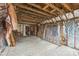 Attic space awaits new possibilities with open ceiling and insulated walls ready for renovation at 2705 Robinson Rd, Newton, NC 28658