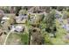 Aerial view of a property with large yard at 317 S Lineberry St, Troy, NC 27371