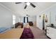 Large bedroom with crib, toddler climb set, dresser and walk in closet. Perfect for children at 317 S Lineberry St, Troy, NC 27371