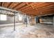 Unfinished basement featuring concrete floor and exposed ductwork at 3791 Richard St, Claremont, NC 28610