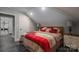 Bedroom showcasing wood floors, recessed lights, and a door that leads to the bathroom at 3964 Deer Run Ne Dr, Conover, NC 28613