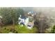 Aerial view of home showing the backyard and garage at 5680 Gold Creek Bay None, Hickory, NC 28601