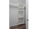 Walk in closet with built in shelving and hanging rods for optimal storage at 5680 Gold Creek Bay None, Hickory, NC 28601