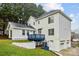 Back of the home, showing two-car garage and additional room at 5680 Gold Creek Bay None, Hickory, NC 28601