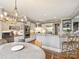Gorgeous kitchen with modern appliances, granite countertops, and a breakfast bar and adjacent dining area at 6225 Woodleigh Oaks Dr, Charlotte, NC 28226